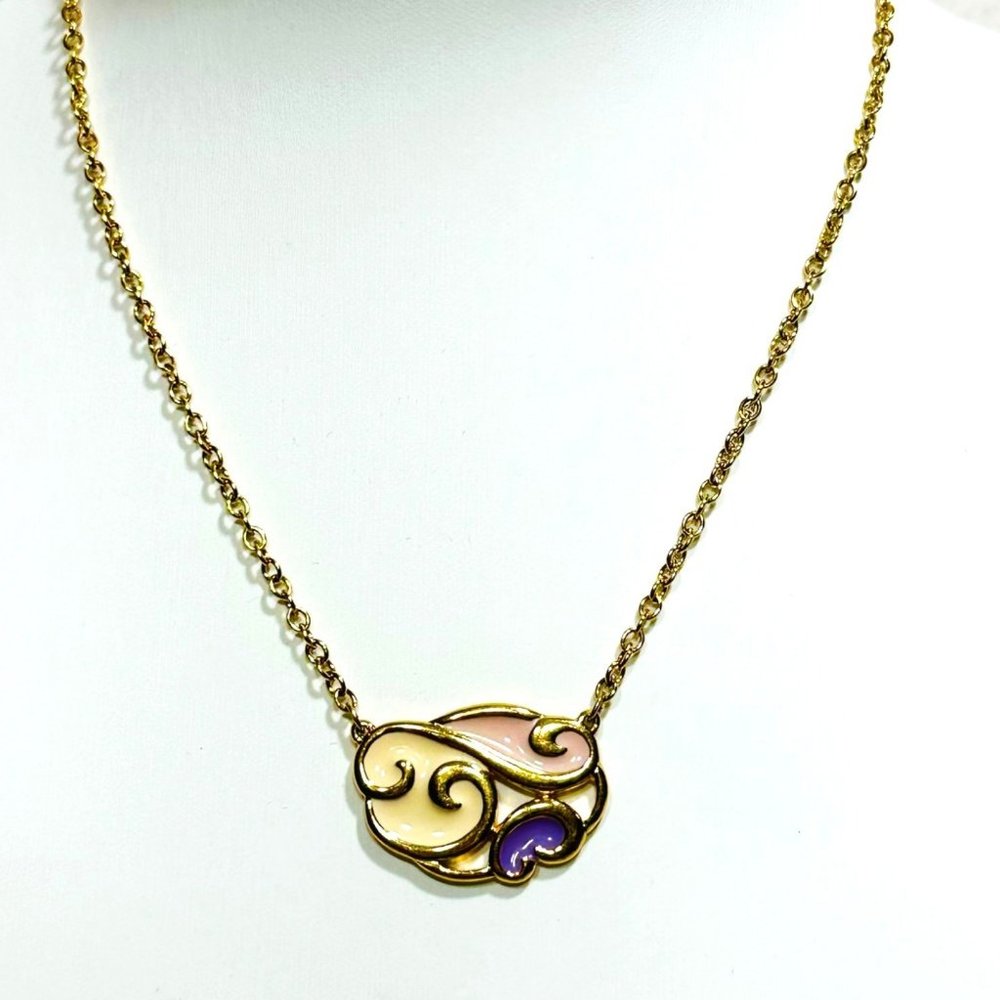 Vintage Monet Enameled Necklace